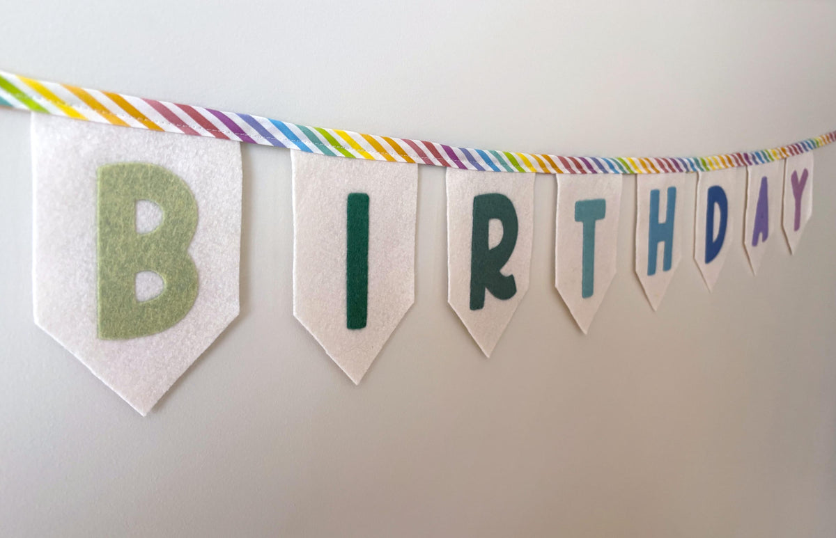 HAPPY BIRTHDAY Bright Colourful Birthday Bunting Garland for Party or Celebration