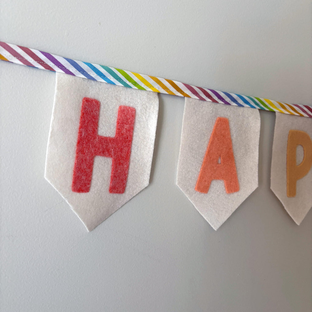 HAPPY BIRTHDAY Bright Colourful Birthday Bunting Garland for Party or Celebration