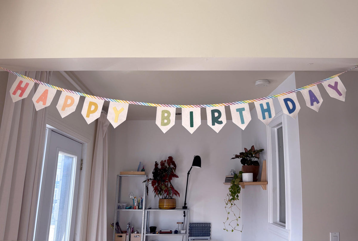 HAPPY BIRTHDAY Bright Colourful Birthday Bunting Garland for Party or Celebration