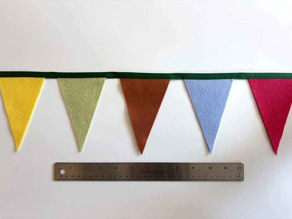 LITTLE FLAGS Bright Colourful Triangle Flag Bunting Garland for Party or Celebration